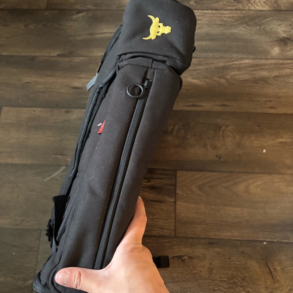 Under Armour UA Project Rock Duffle Backpack Bag Black Gold Gym $130 NEW - Picture 5 of 8